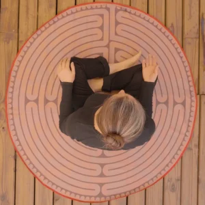 Tapete de Meditación Portable de Tela Chartres Pequeño